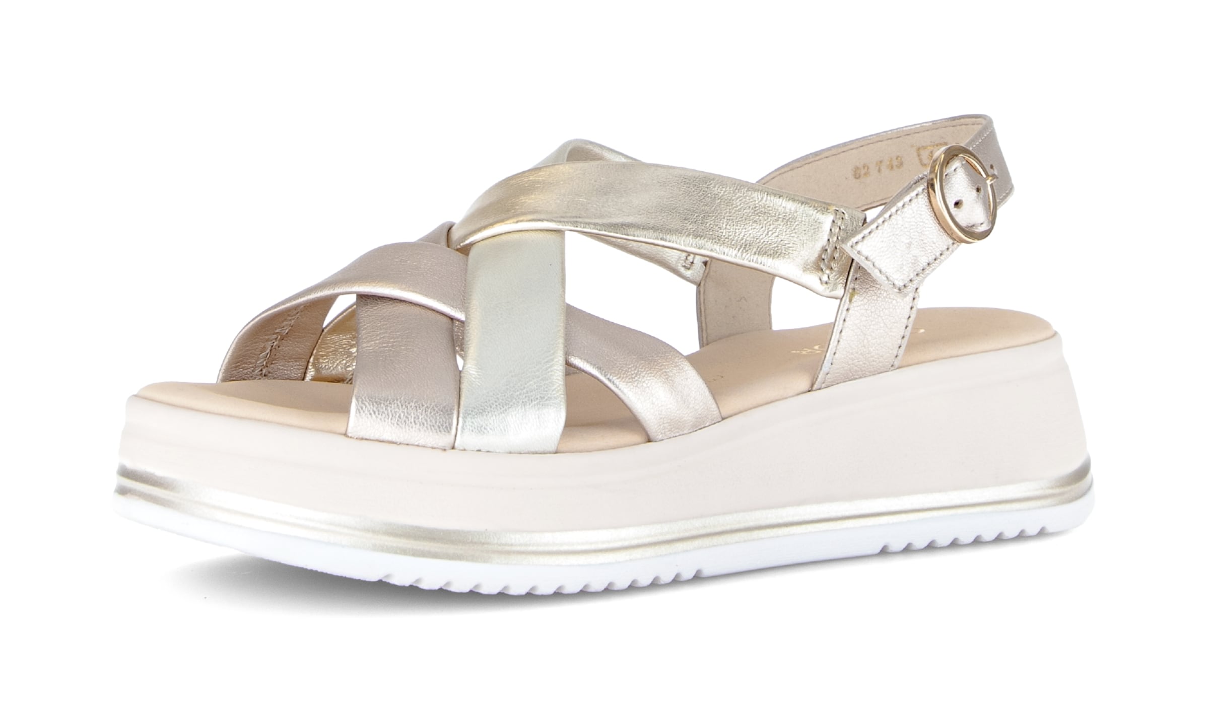 GABOR Sandals in Gold: front