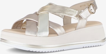 GABOR Sandals in Gold: front