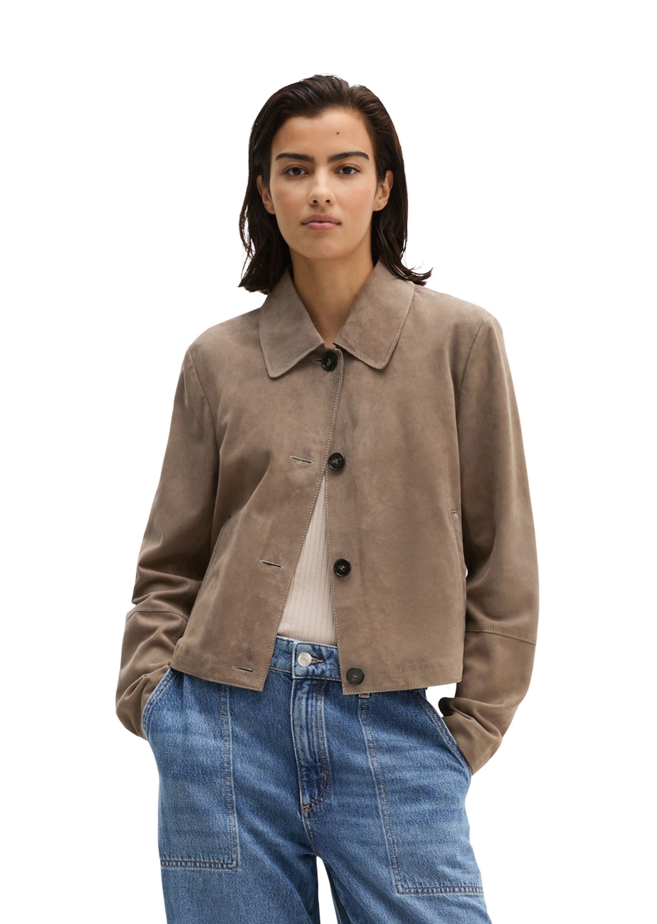 Marc O'Polo Between-season jacket in Brown: front