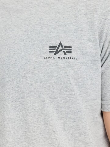 ALPHA INDUSTRIES Regular fit Shirt 'Basic Small Logo' in Grey