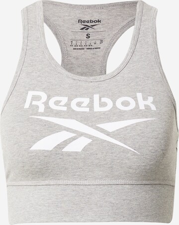 Sutien sport de la Reebok pe gri: față