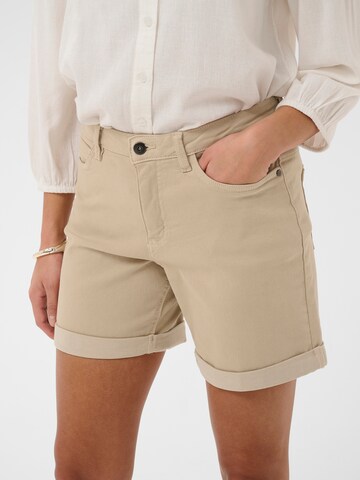 Kaffe Regularen Hlače | siva barva