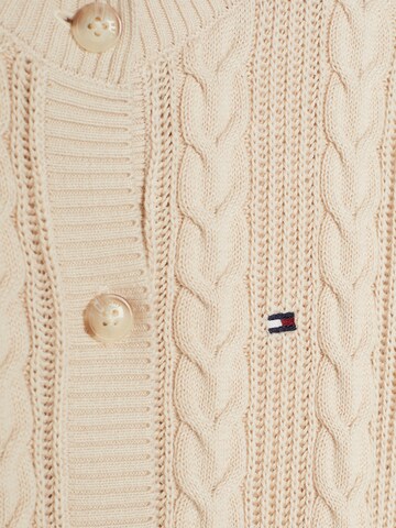 TOMMY HILFIGER Strickjacke in Beige