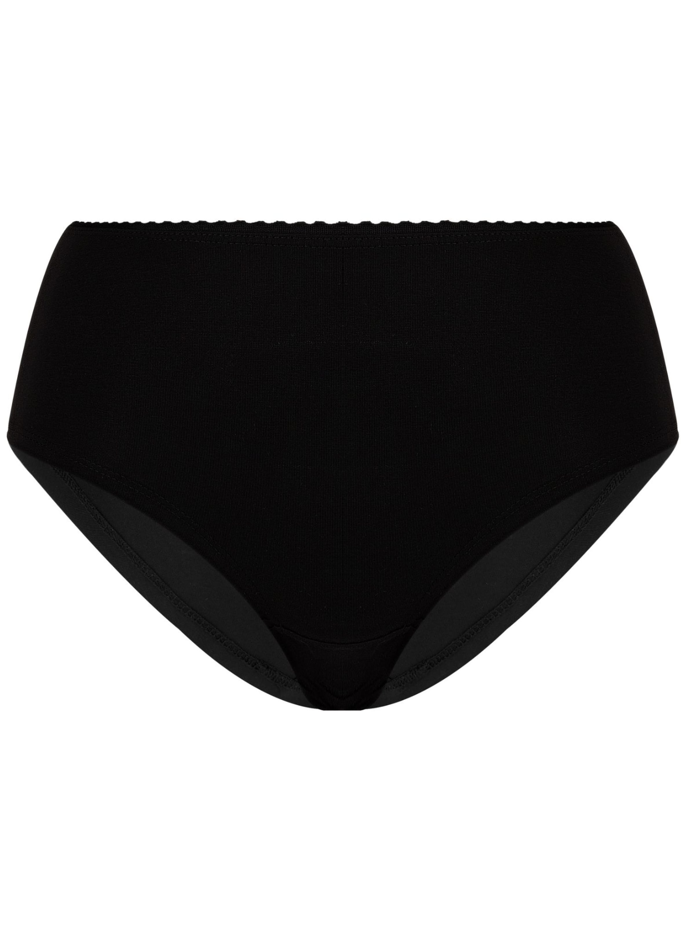 Albero Natur Boyshorts 'Damen Pants aus Bio-Baumwolle mit Spitze' in Black: front