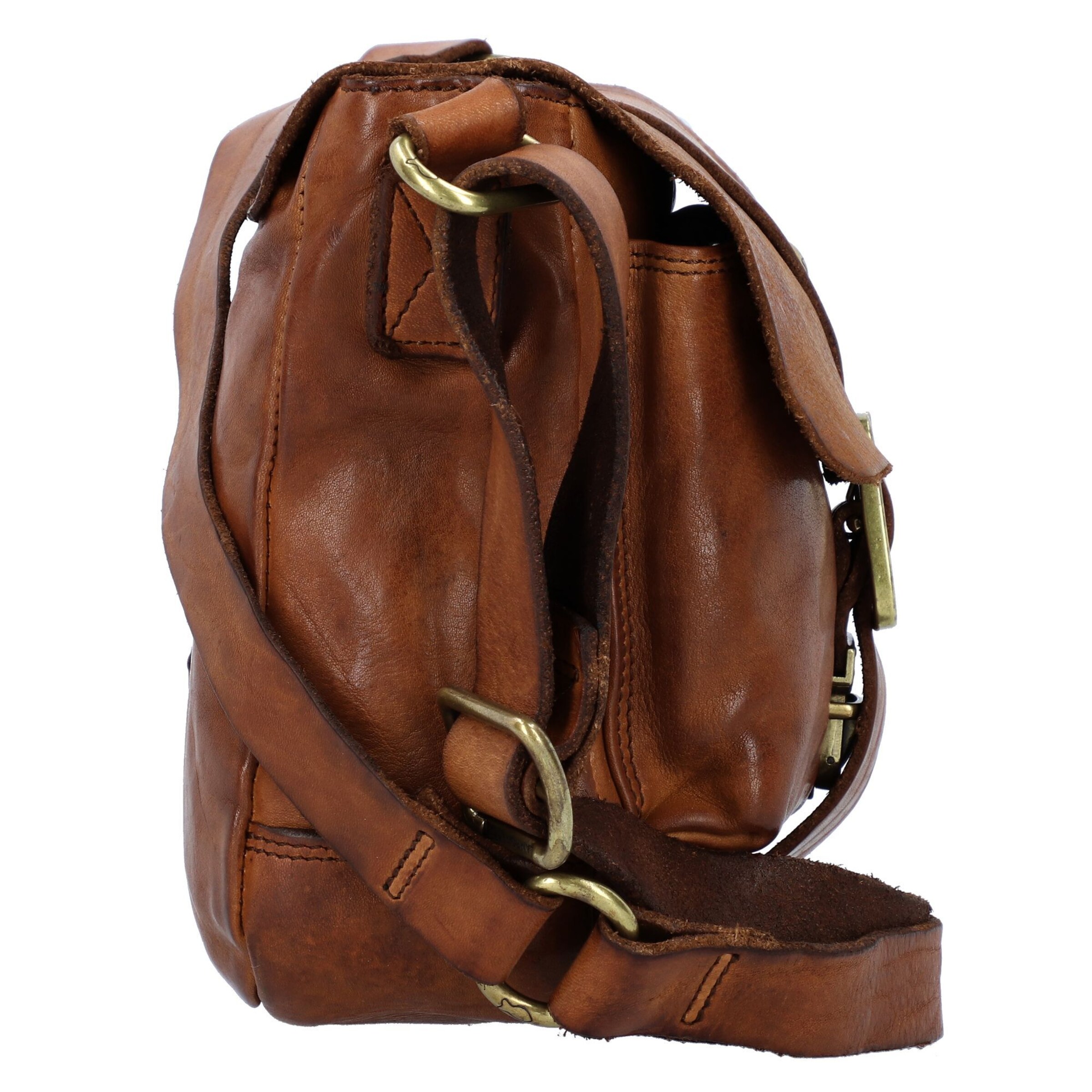 Campomaggi Schoudertas 'Garofano' in Bruin