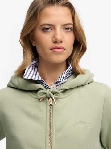 Superdry - Casaco em moletão 'ESSENTIAL' em verde