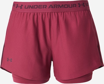 UNDER ARMOUR - regular Pantalón deportivo 'Play Up' en rojo: frente