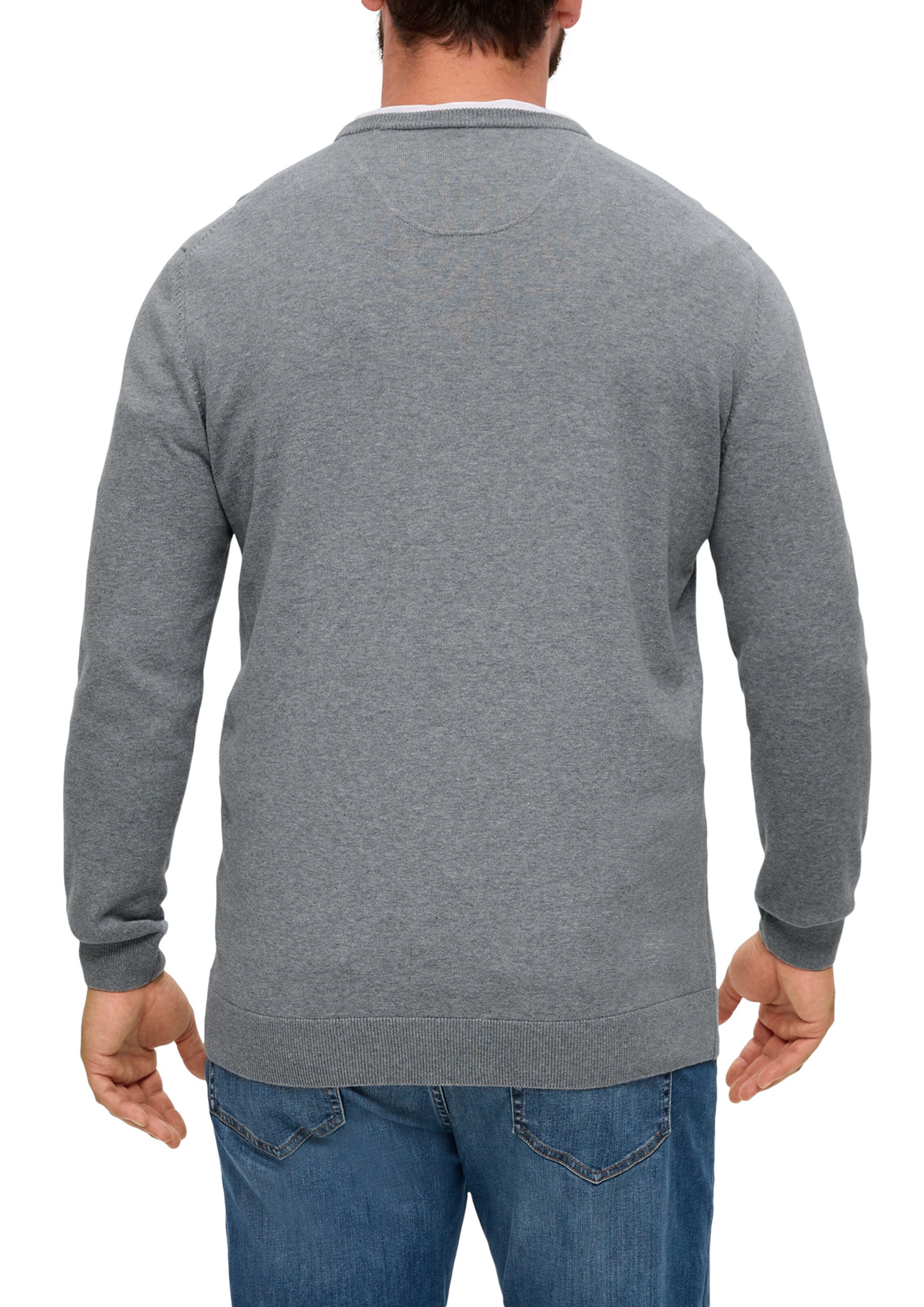 s.Oliver Men Big Sizes Свитер в Серый