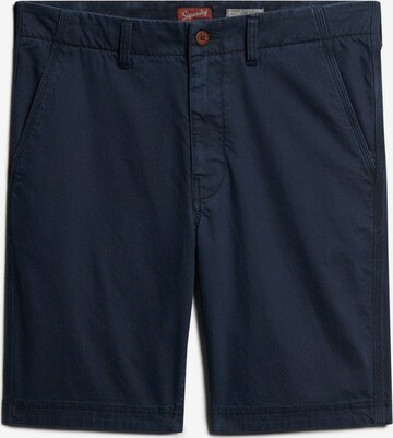 Superdry Slimfit Chinohose in Blau: predná strana