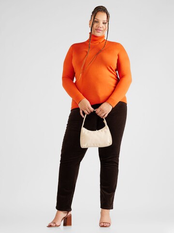 Lauren Ralph Lauren Plus Sweater 'ZOE' in Orange