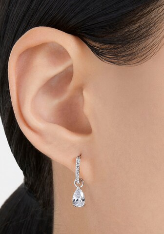 Swarovski Ohrringe in Silber: Vorderseite
