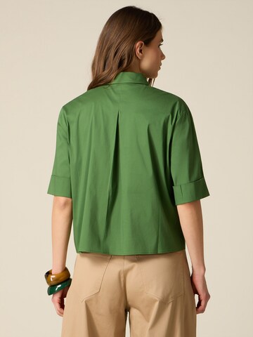 Camicia da donna di oltre in verde