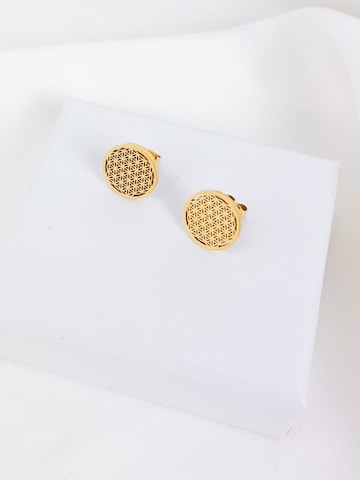 Hey Happiness - Pendientes 'Flower Of life' en oro