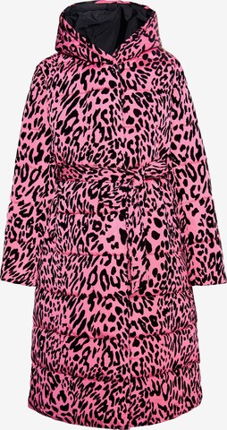 faina Winter Coat in Pink: front