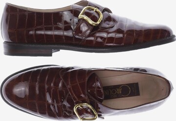 Donna Carolina Flats & Loafers in 40 in Brown: front