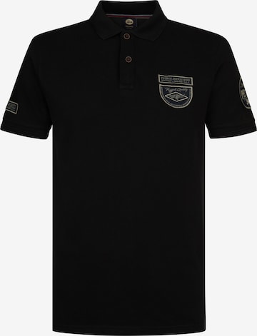 Petrol Industries Тениска в черно: отпред