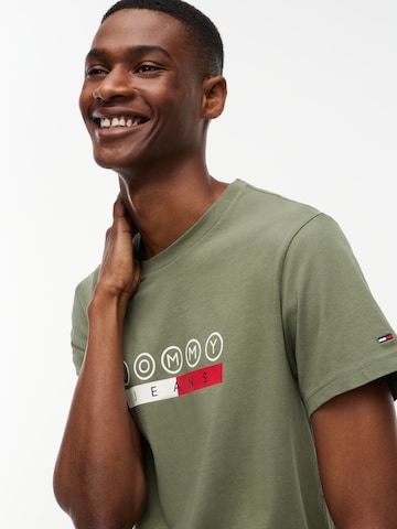 zaļš Tommy Jeans T-Krekls 'DNA PLAY'
