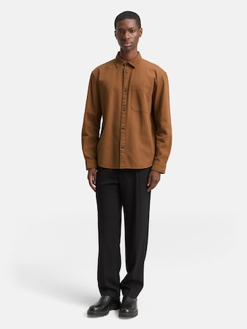Fit confort Chemise TOM TAILOR DENIM en marron