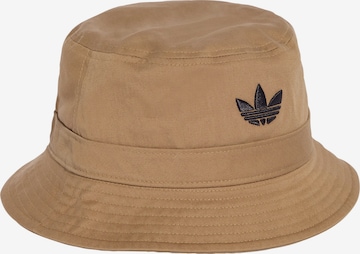 ADIDAS ORIGINALS Hat 'Adicolor Trefoil' in Brown: front