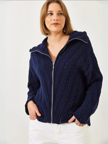 Bianco Lucci - Casaco de malha em azul: frente