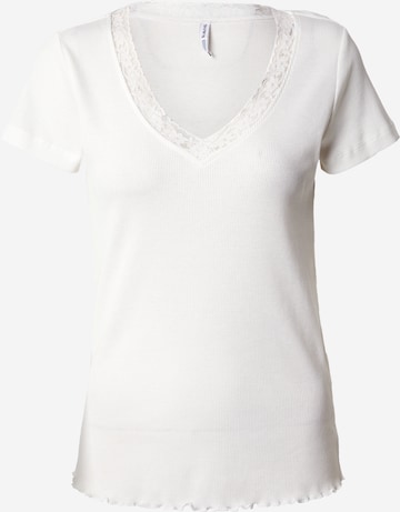 T-shirt Sublevel en blanc : devant