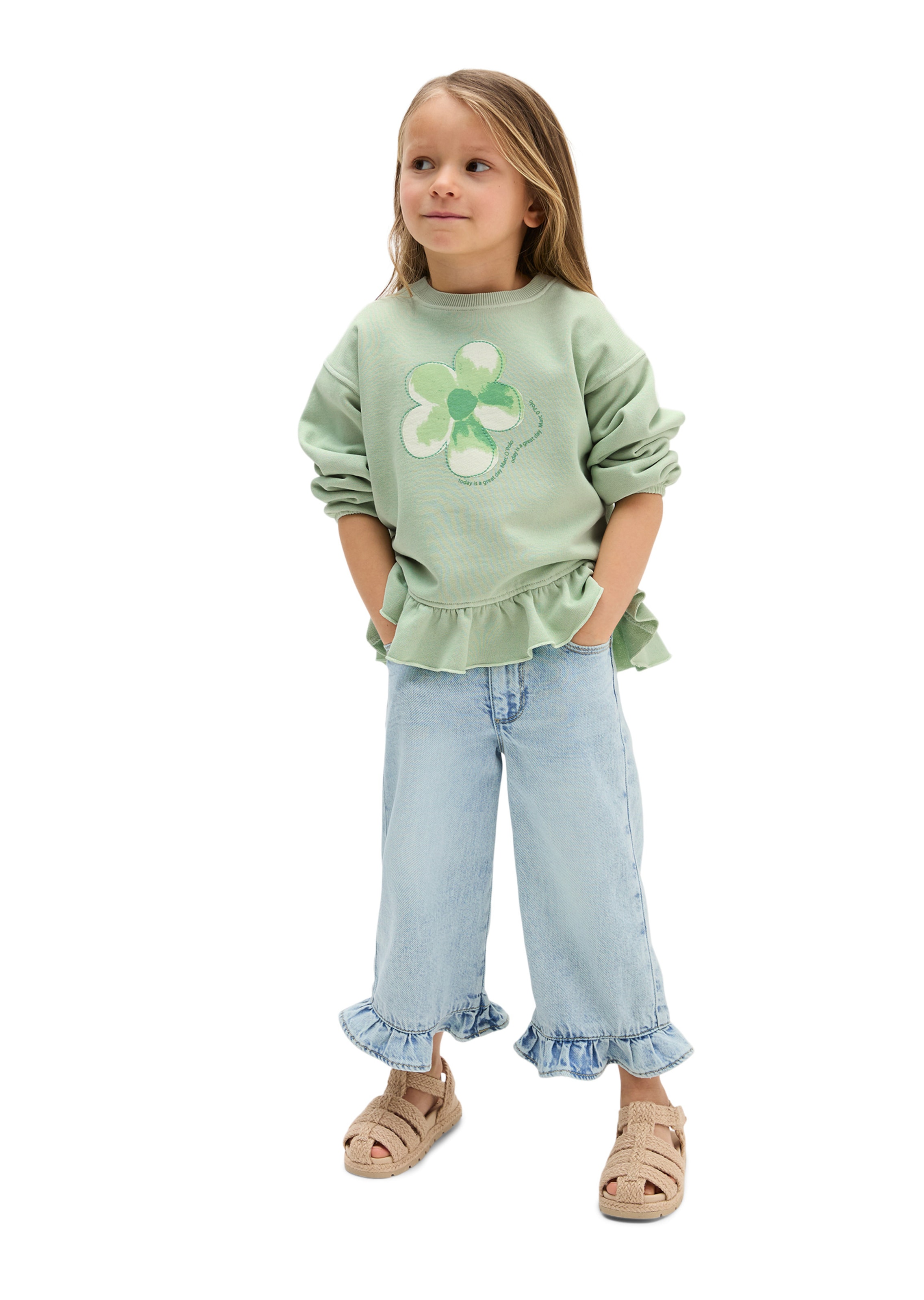 Marc O'Polo Sweatshirt in Groen