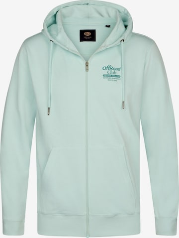 Petrol Industries Sweatvest in Groen: voorkant