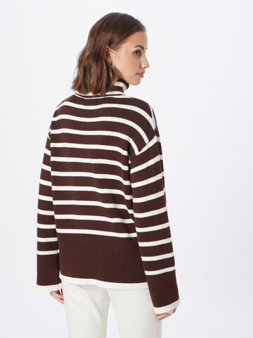 PIECES Pullover 'HIRA' in Braun