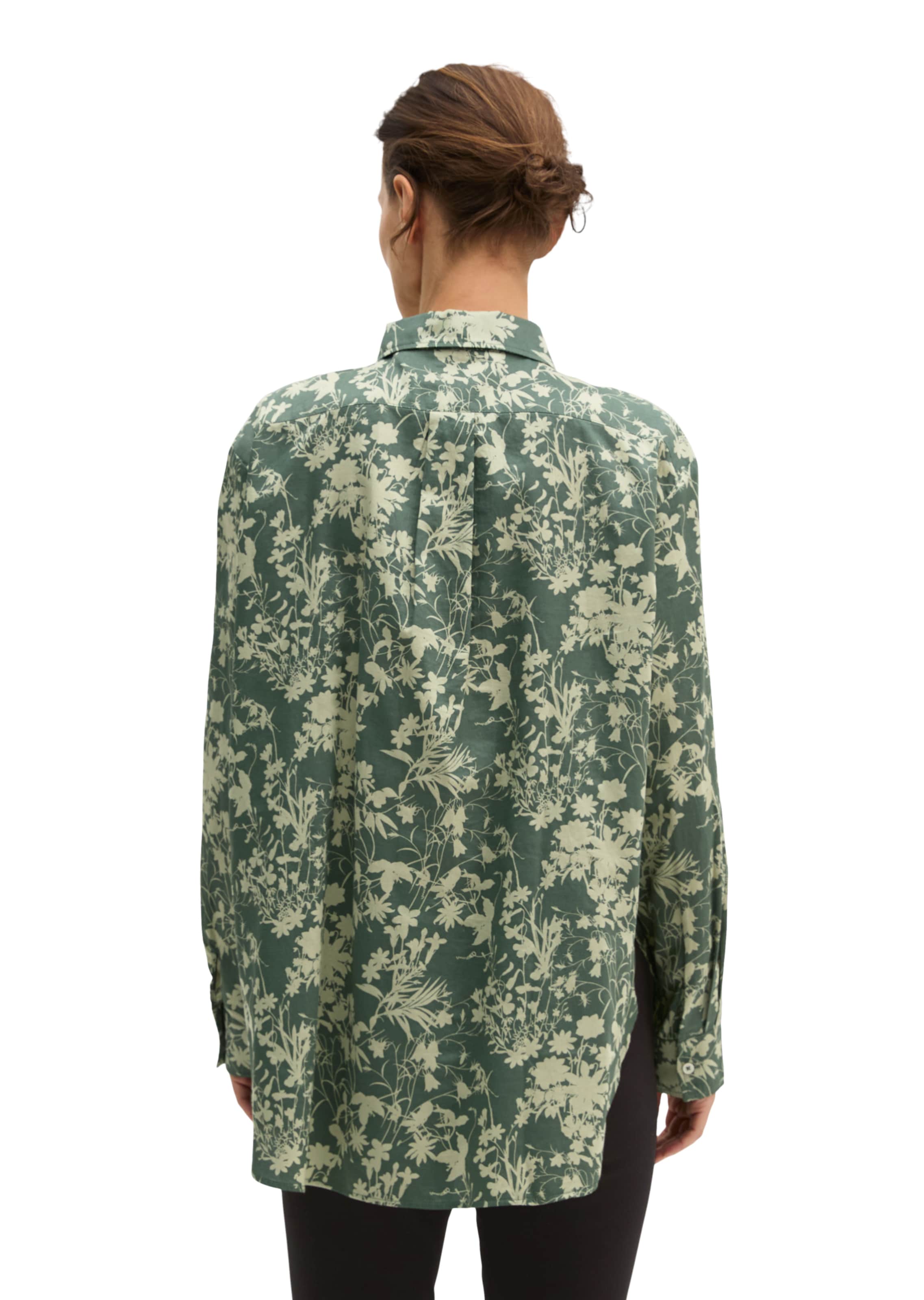Marc O'Polo Bluse in Grün: Rückseite