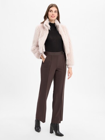 Cambio Wide leg Pantalon 'Ava' in Bruin