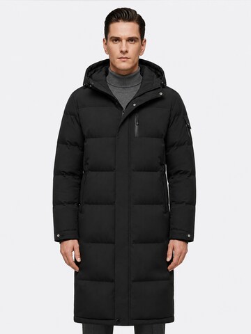 ALLTHEMEN Winter Coat 'Flaum' in Black
