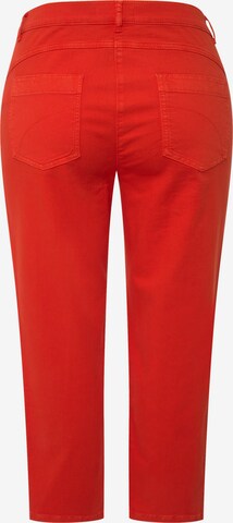 Ulla Popken Regular Jeans (GOTS) in Rot