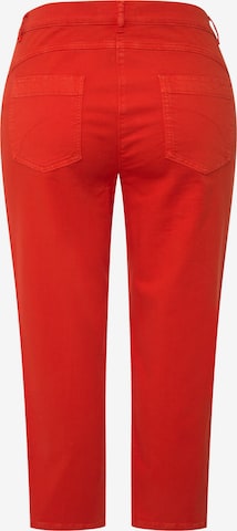 Ulla Popken Regular Jeans (GOTS) in Rot