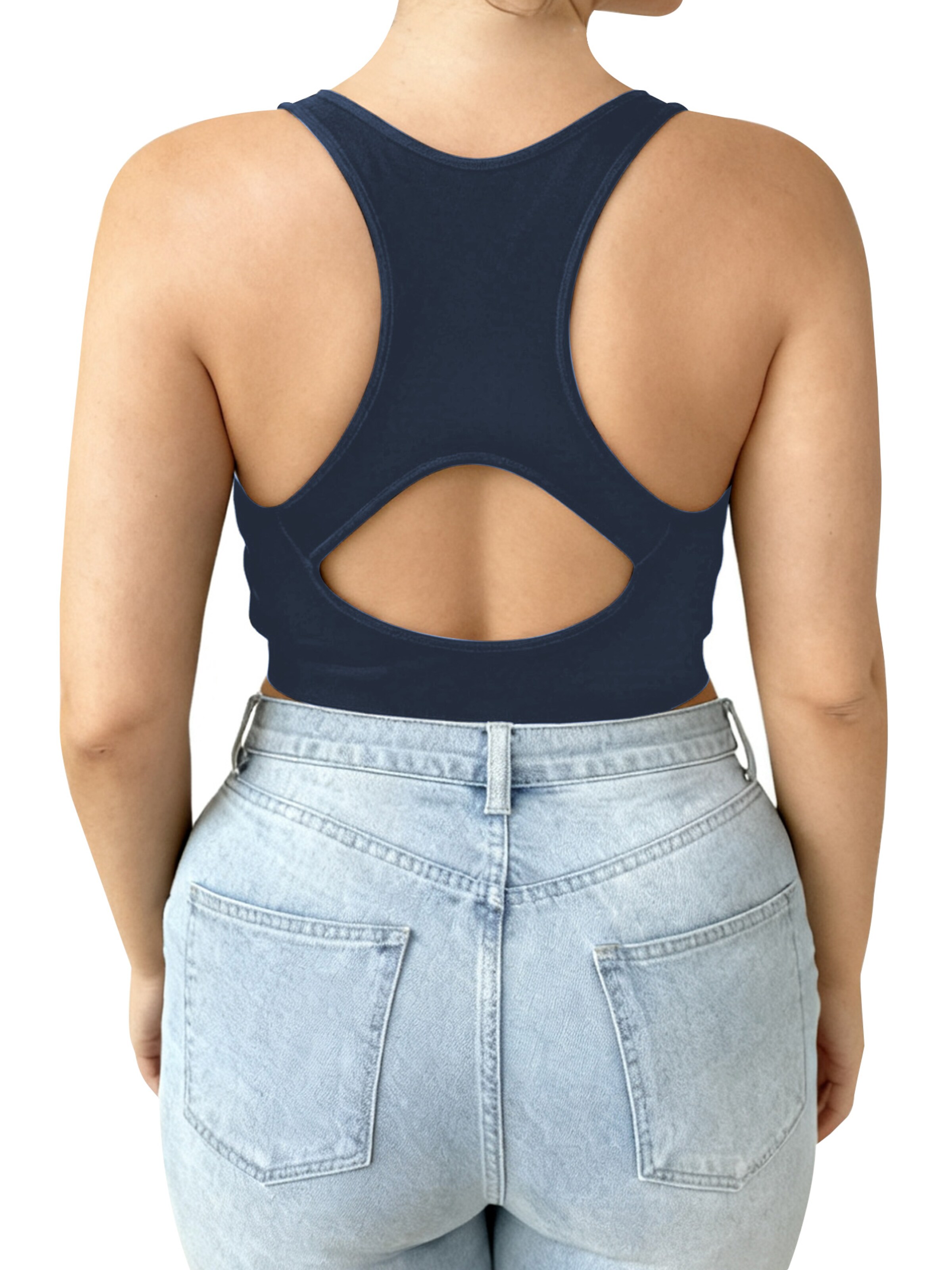 MEETWEE Push-up Sport bh in Blauw