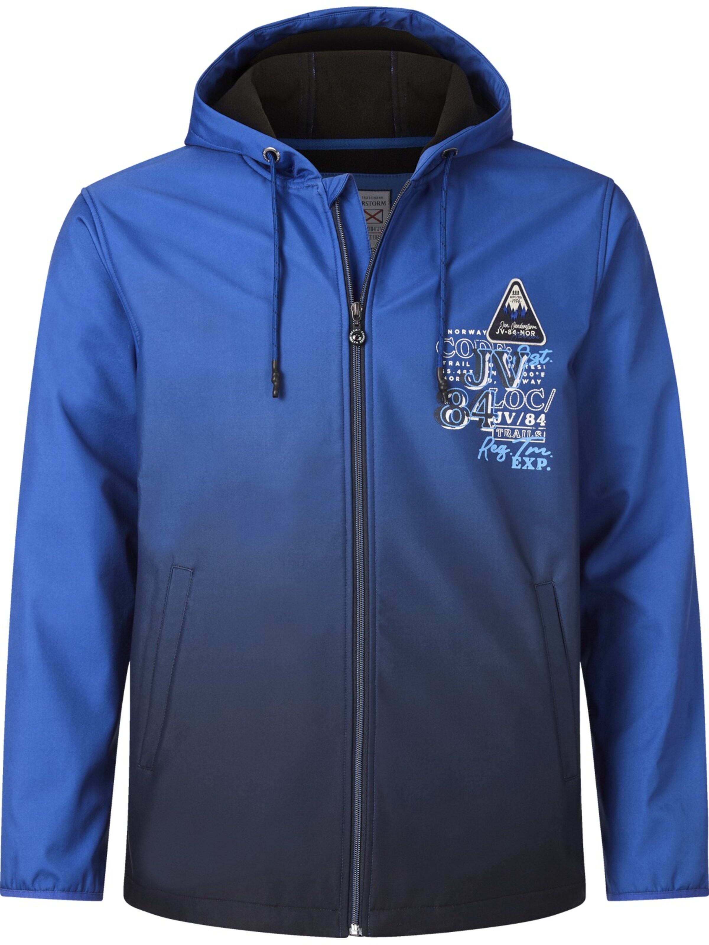 Jan Vanderstorm Softshelljacke ' Lisakki ' in Blau: Vorderseite