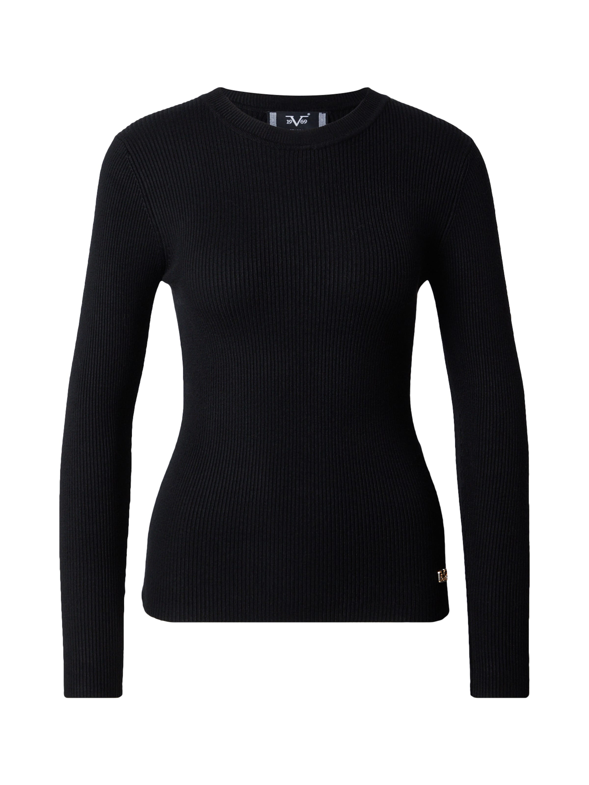 Pull-over 'Antonia' 19V69 ITALIA en noir : devant
