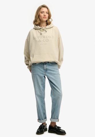 Superdry & Co Sweatshirt 'Luxe Casual' in Beige