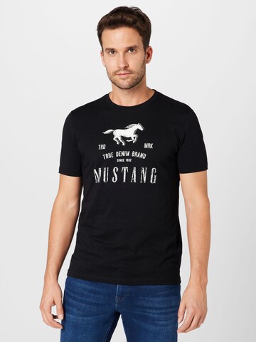 MUSTANG T-Shirt 'Alex' in Schwarz: predná strana