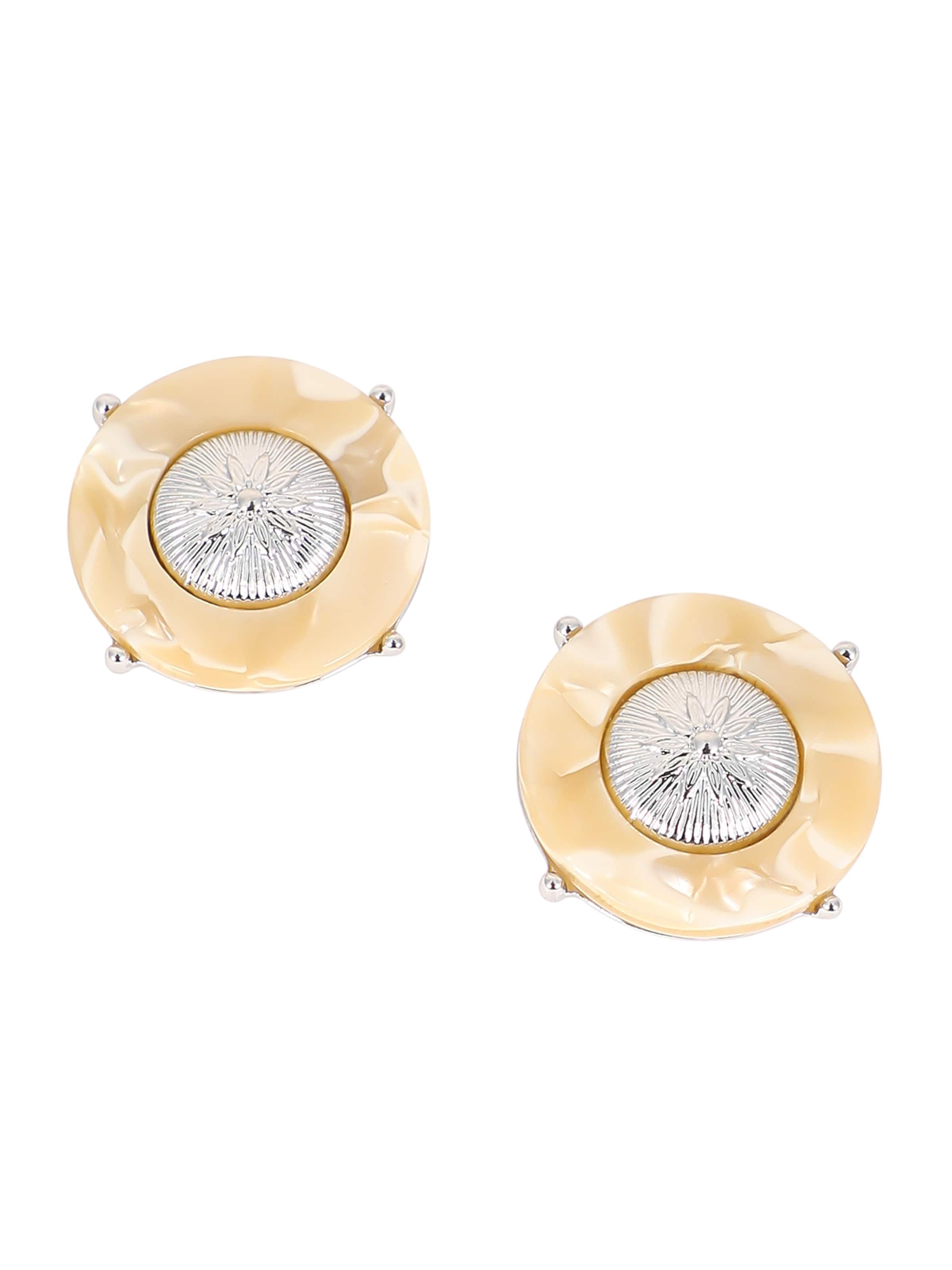 Boucles d'oreilles 'Nalani' SOHI en argent : devant