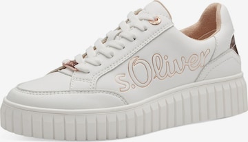 s.Oliver Platform trainers in White: front