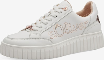 Sneaker bassa s.Oliver di colore beige / oro rosé / bianco, Visualizzazione prodotti