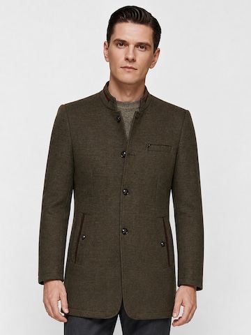 ALLTHEMEN Winter Coat 'Eiskante' in Green: front
