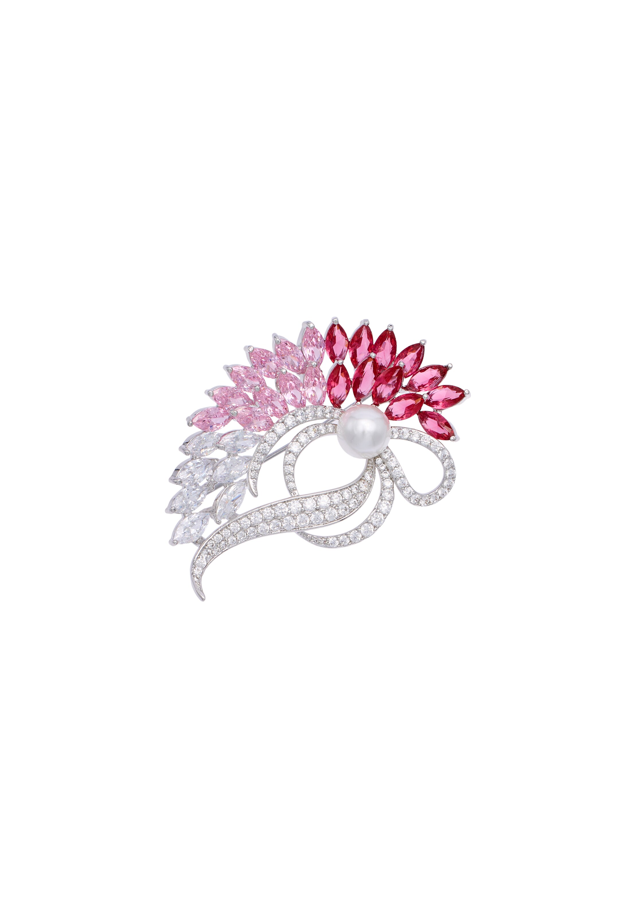 Broche usha BLACK LABEL en argent
