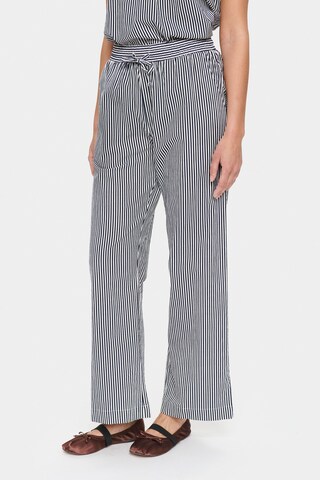 SAINT TROPEZ Loose fit Trousers 'Zalinda' in Blue: front