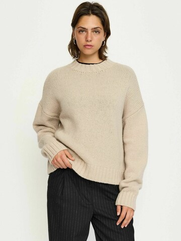 Pull-over ' SRAllison ' Soft Rebels en beige : devant