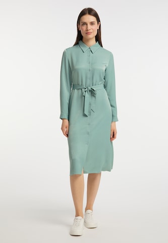 Robe-chemise Usha en vert : devant