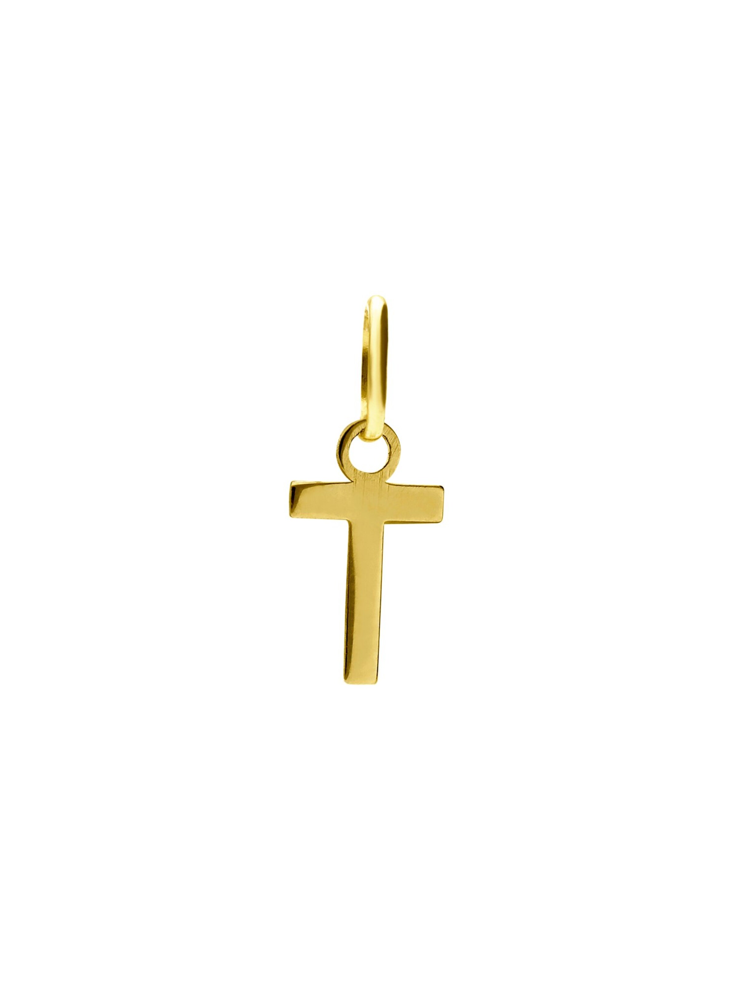 Lucardi Pendant 'Klassisch' in Gold: front