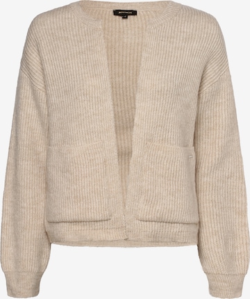 MORE & MORE Knit Cardigan in Beige: front