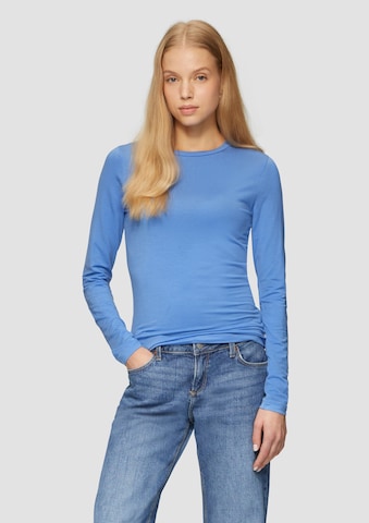 T-shirt QS en bleu : devant