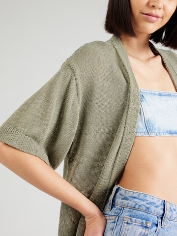 JDY Knit Cardigan 'SHINE' in Green